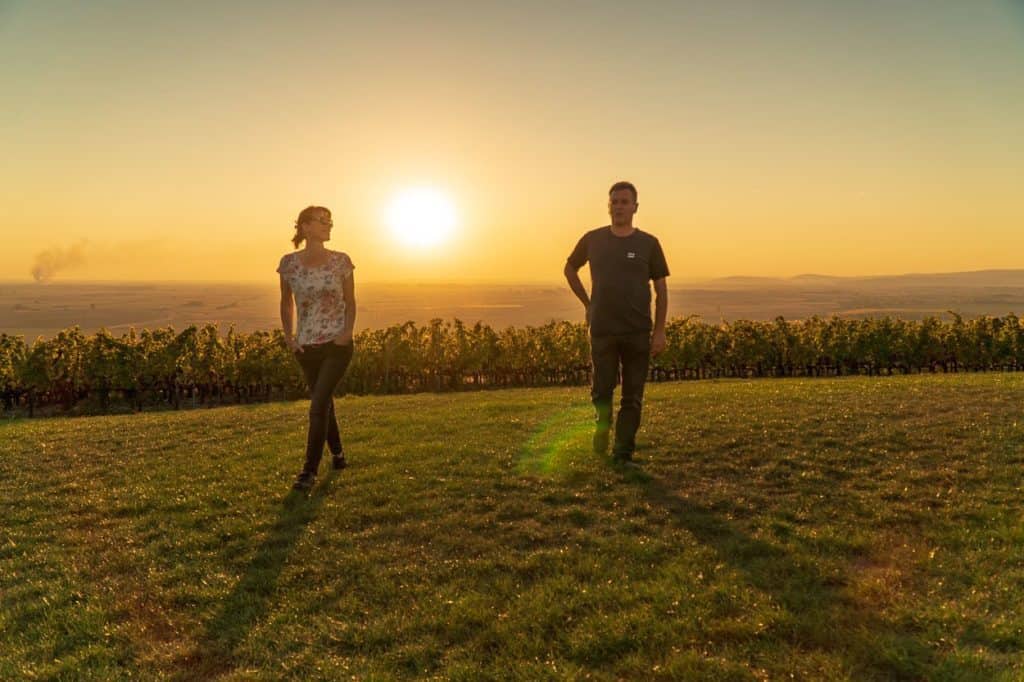 Brigi i Sandor z Domu Wina Szedmak Borhaz w Tarcal