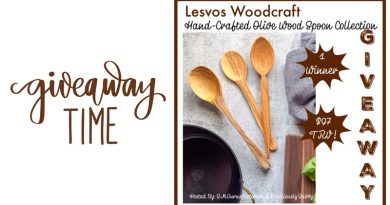 Levos Woodcraft Giveaway FI / Lesvos Woodcraft Hand-Carved Olive Wood Spoon Collection Giveaway