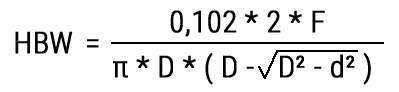 Formel Brinellhärte