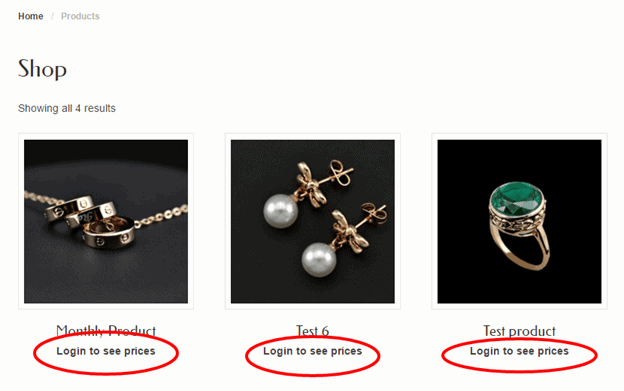 Final result of snippet code for preventing logged out user to purchase