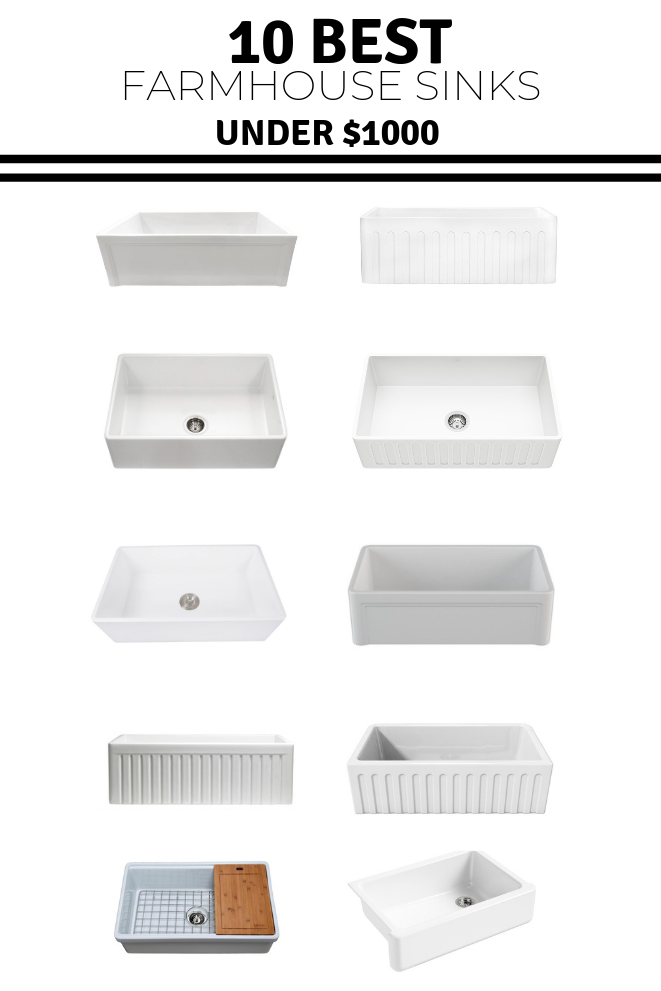 10 best farmhouse sinks under $1000