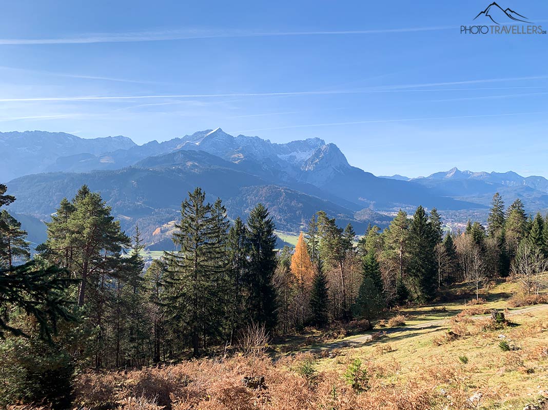 Der Blick auf die Zugspitze