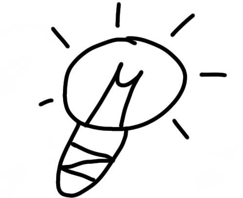 sketchnote Lampe zeichnen