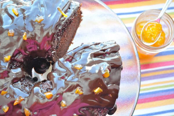 Orange Chocolate Chiffon Cake & Candied Kumquats - Food Gypsy Orange Chocolate Chiffon Cake & Candied Kumquats - Food Gypsy