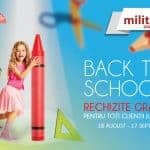 Back to school … cu rechizite gratis la Militari Shopping!
