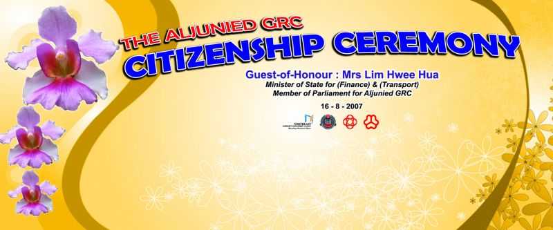 Citizenship Ceremony backdrop printing