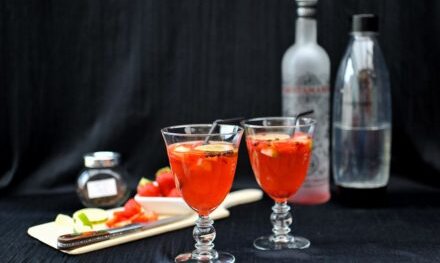 Cocktail : Gin tonic à la fraise