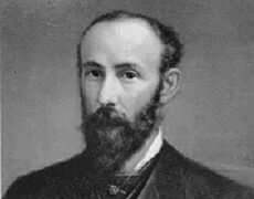 wallace-drawing Historic black and white portrait of a man from The History Museum.