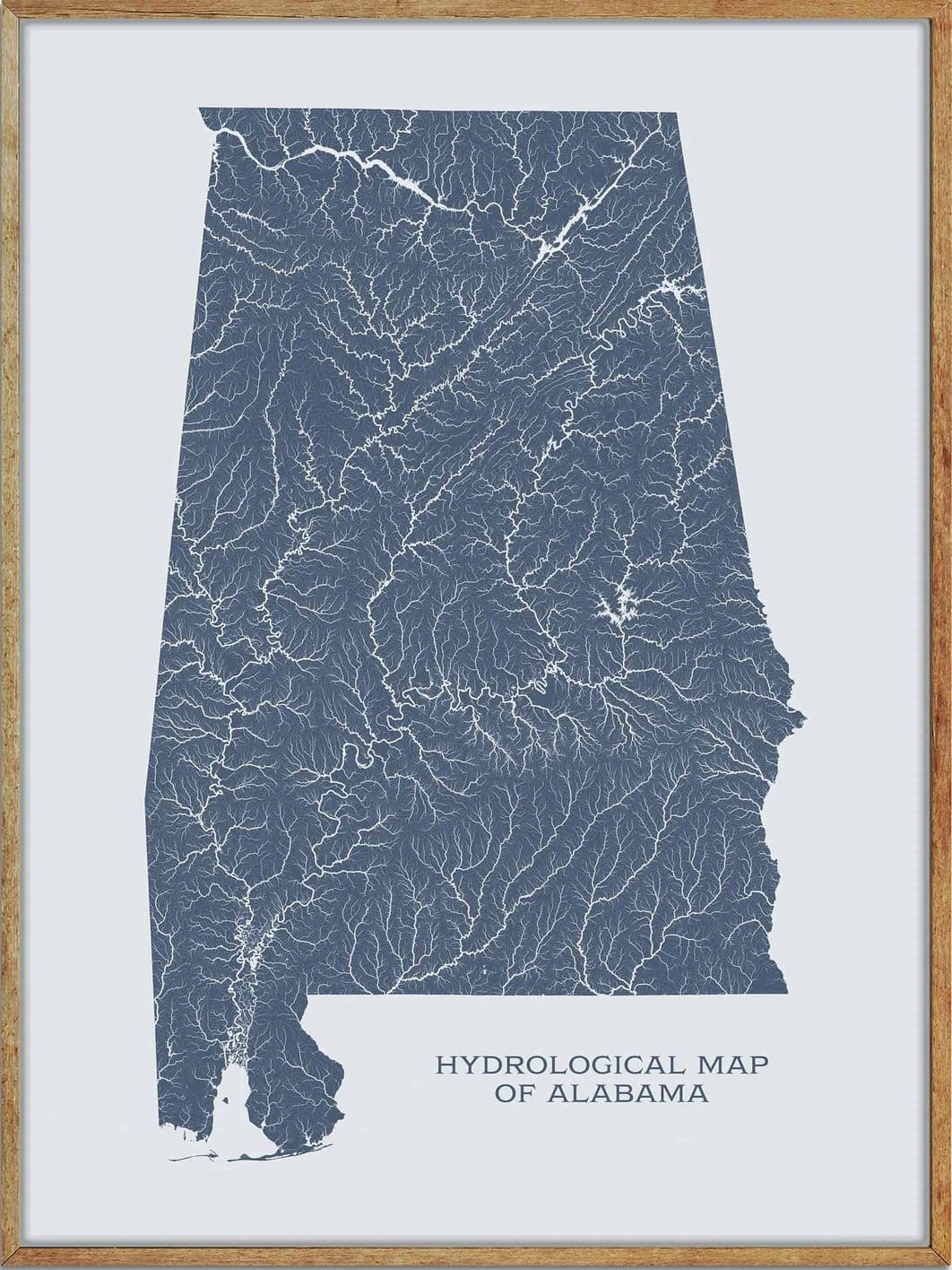 Alabama Lakes and Rivers Map: A Geographical Treasure Trove, image size:1588x2118
