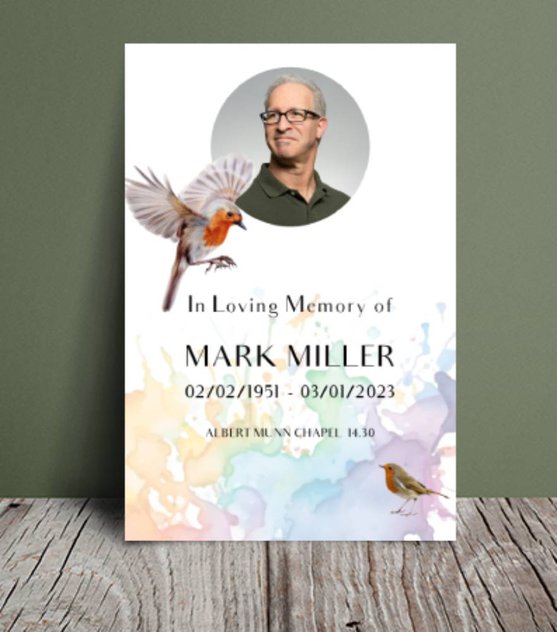 Minimalist Funeral Program Template 022 Template Design Funeral