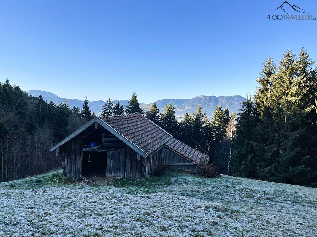 Eine kleine Almhütte