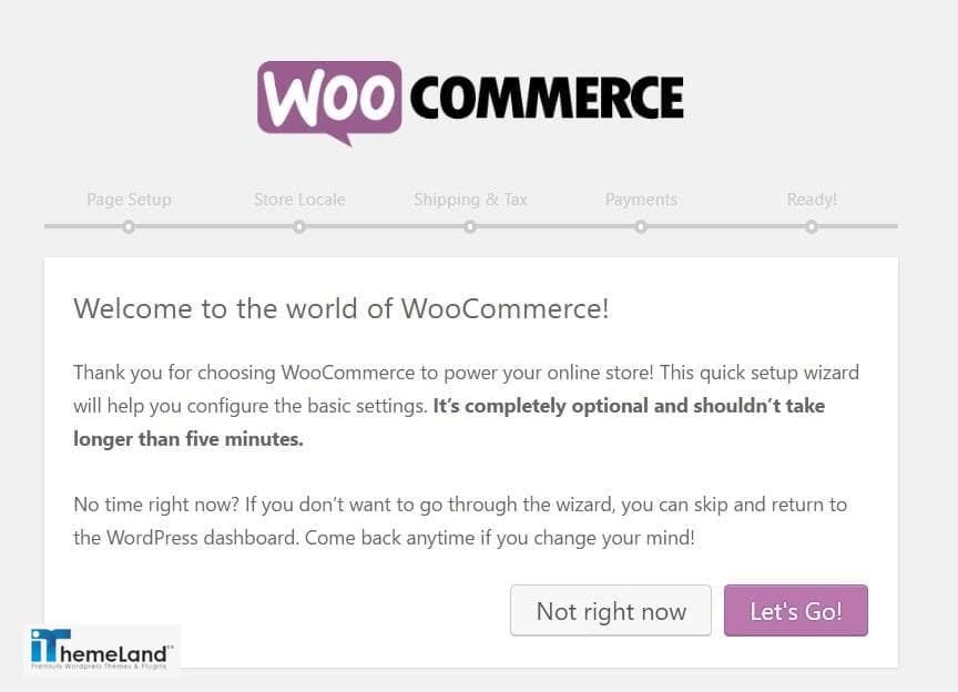 woocommerce wizard