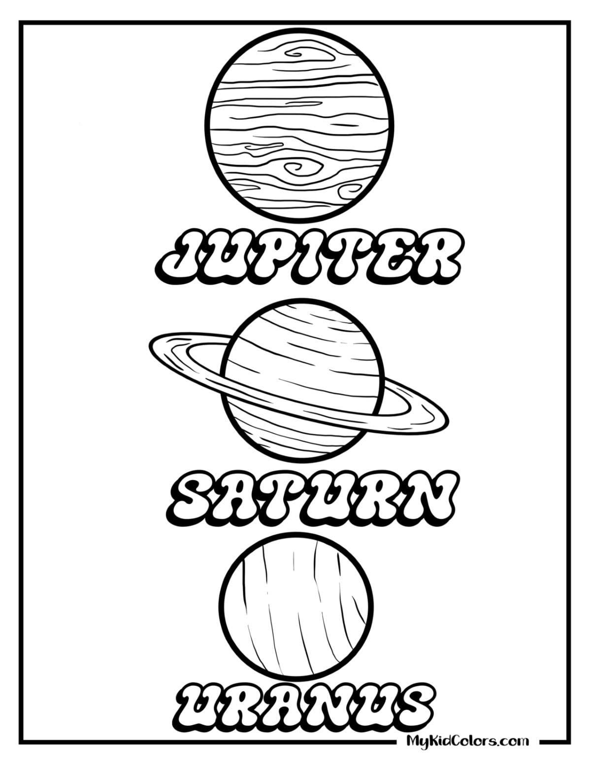 Solar System Coloring Pages – Page # 3