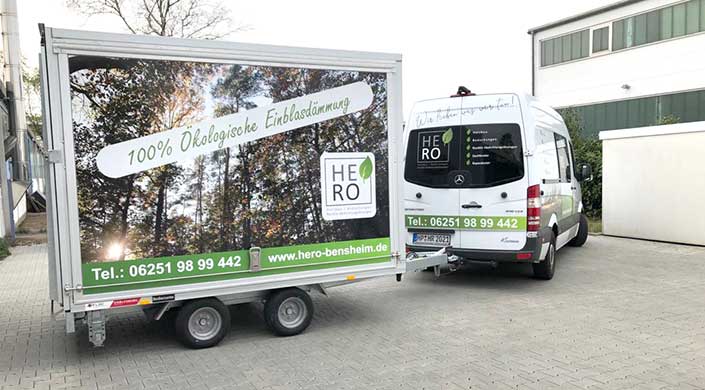 Bild von Firmenfahrzeug der HeRo-Holzbau