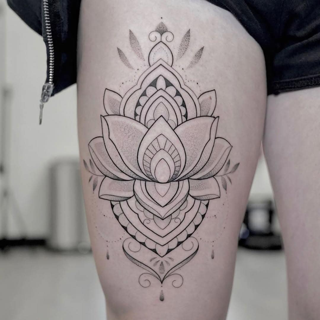 Mental Strength Meets Floral Beauty in Tattoos