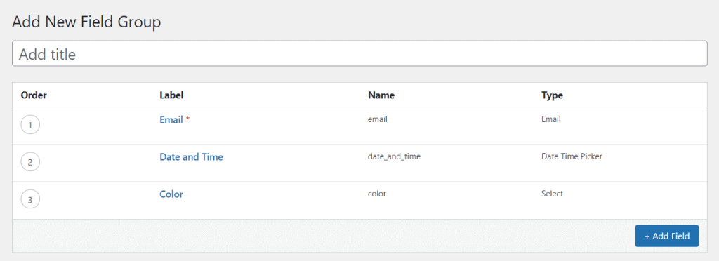 WooCommerce add a group of fields to products