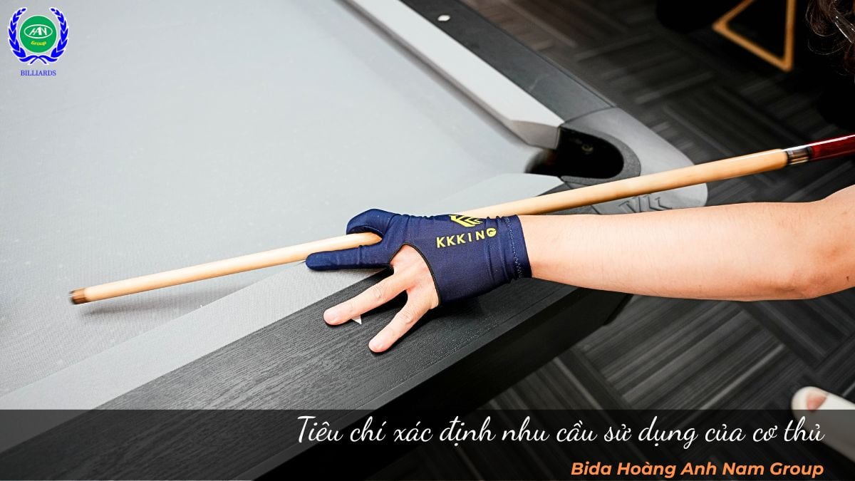Tiêu chí xác định nhu cầu sử dụng của cơ thủ