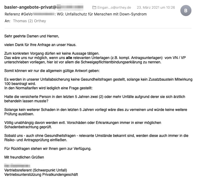 Babys mit Down Syndrom - Basler