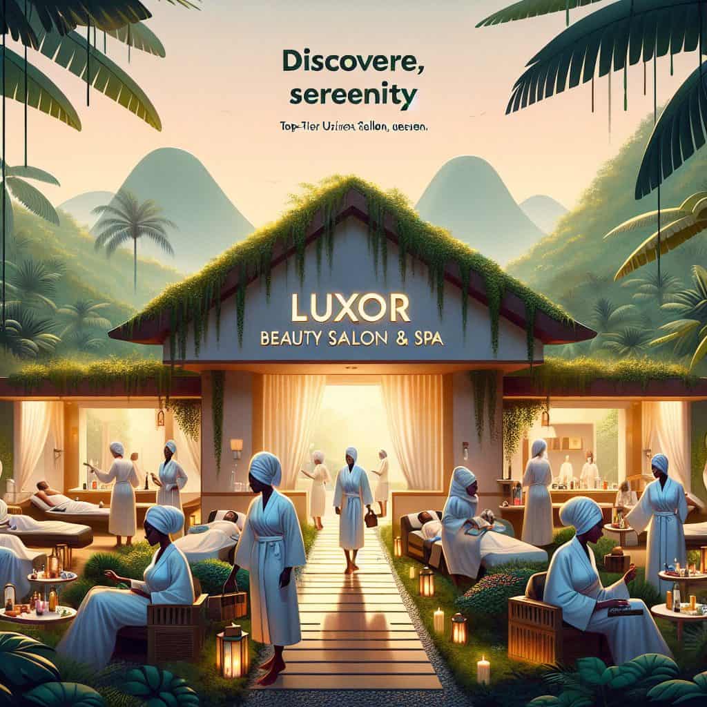 discover serenity: luxor beauty salon and spa—abuja's premier unisex retreat