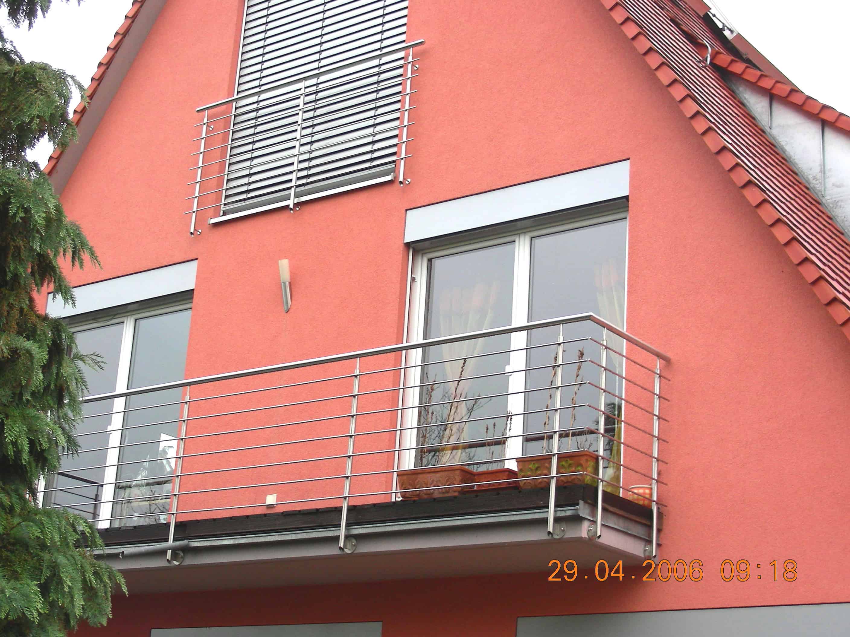 Balkongeländer gemischt