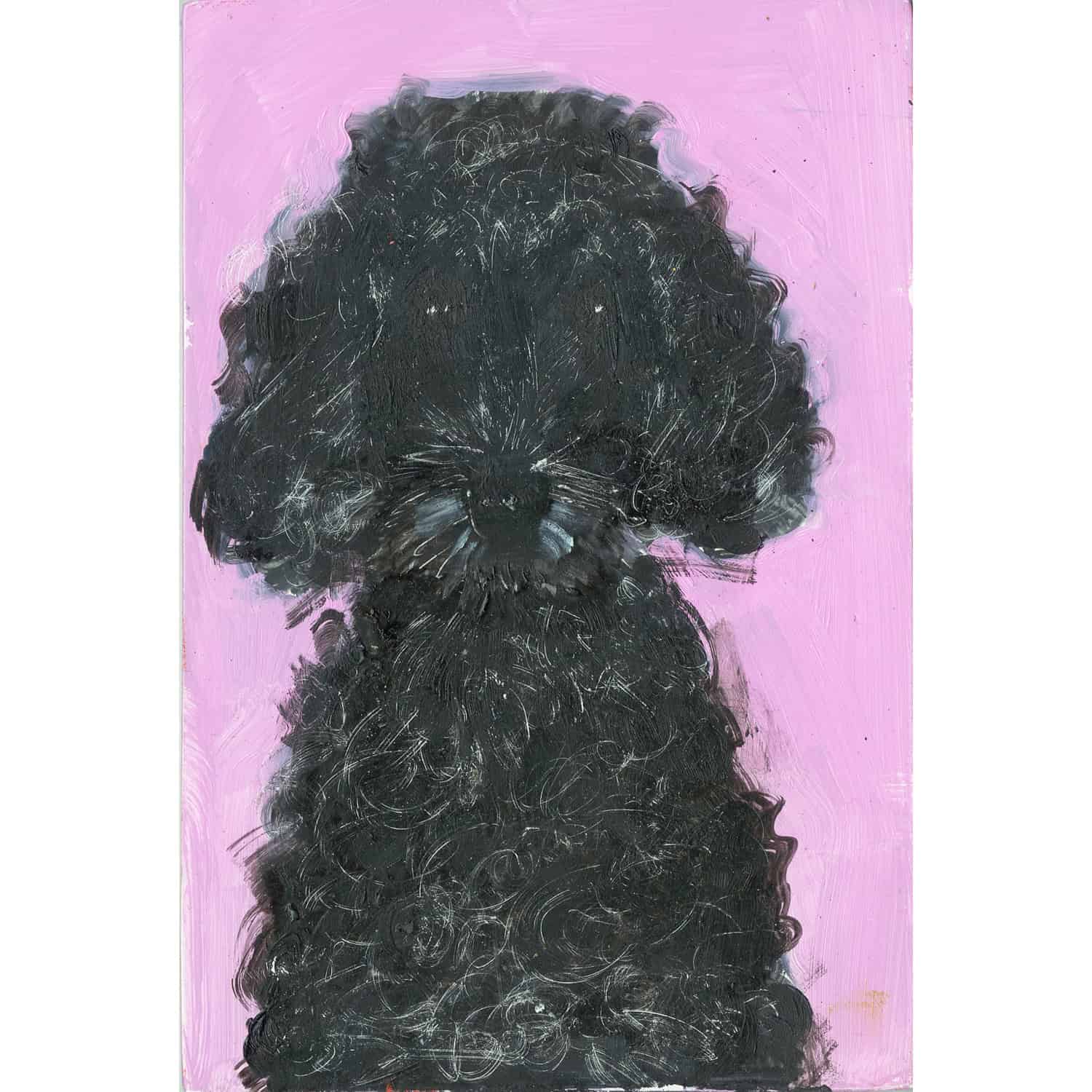 4729C Poodle on Pink – Sally Muir