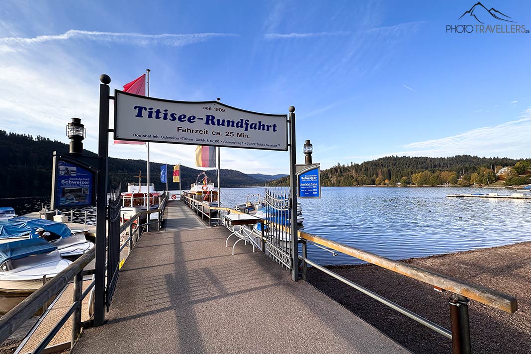 Ein Bootsanleger am Titisee