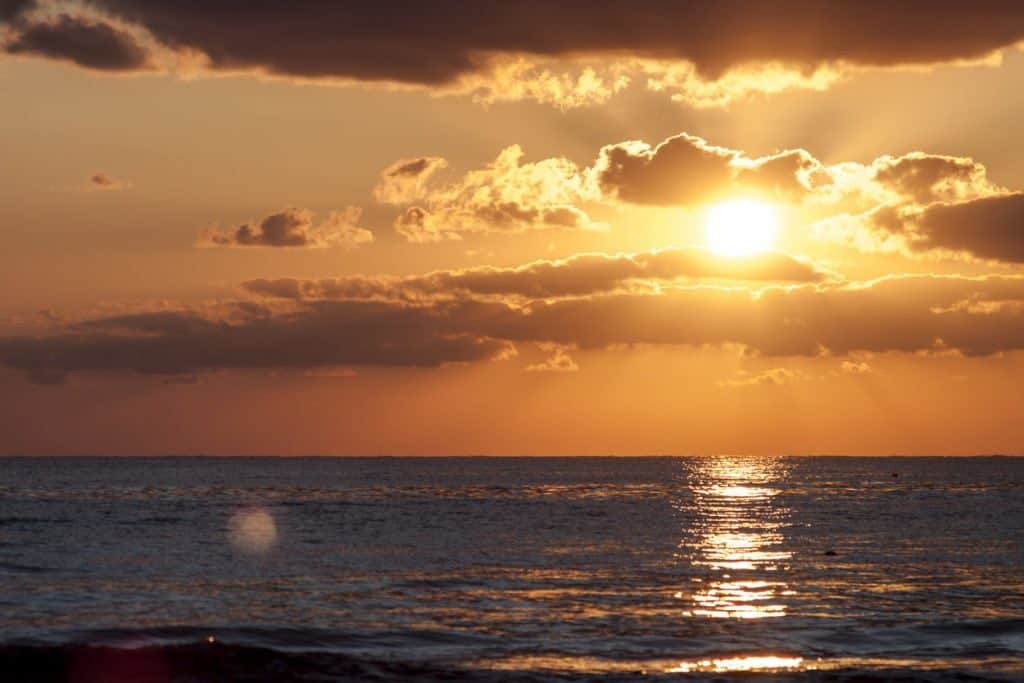 zachód słońca w Tunezji