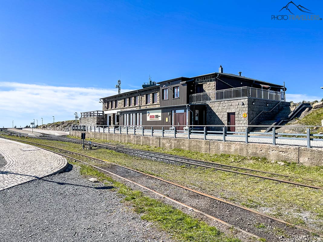 Der Bahnhof am Brockengipfel der schmalspurigen Brockenbahn