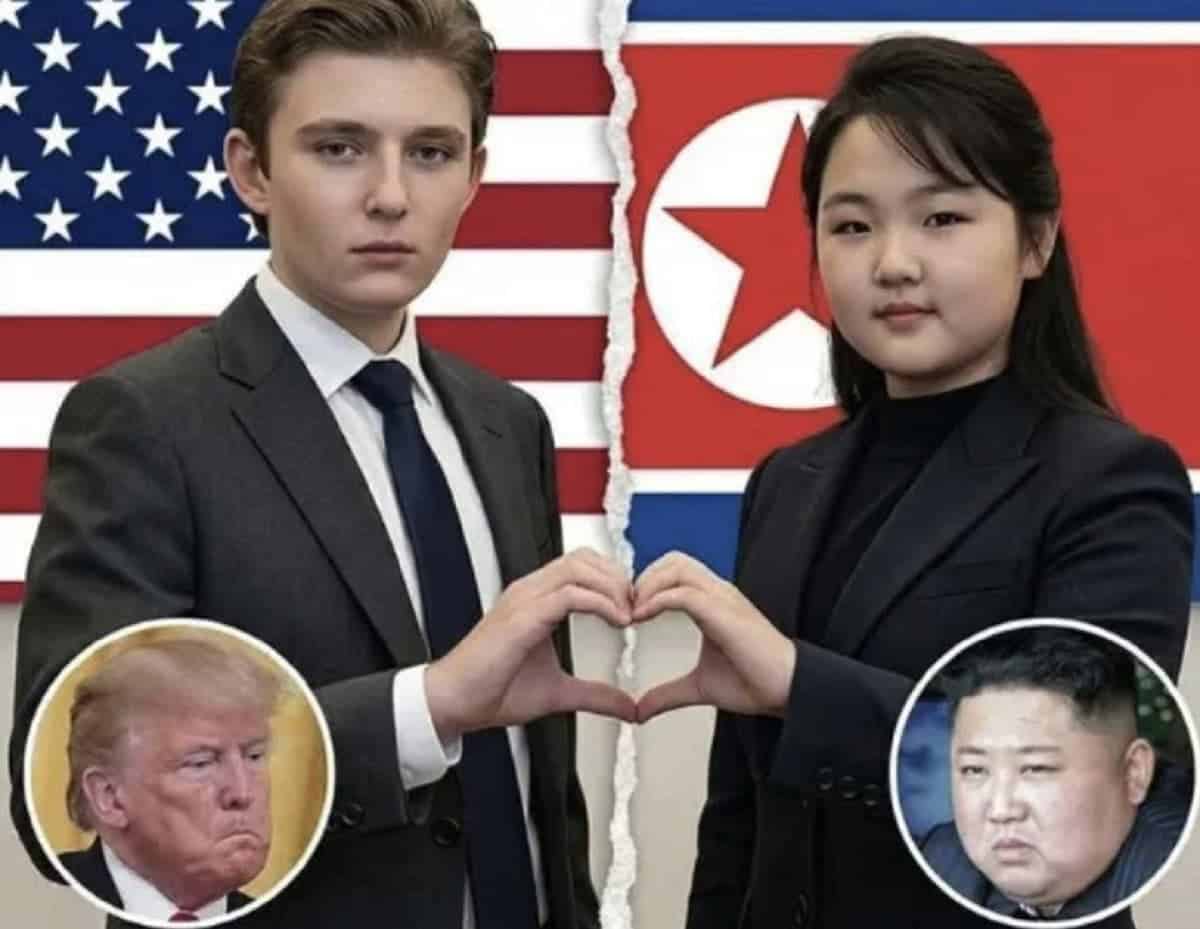 Trump son and Kim daughter memes