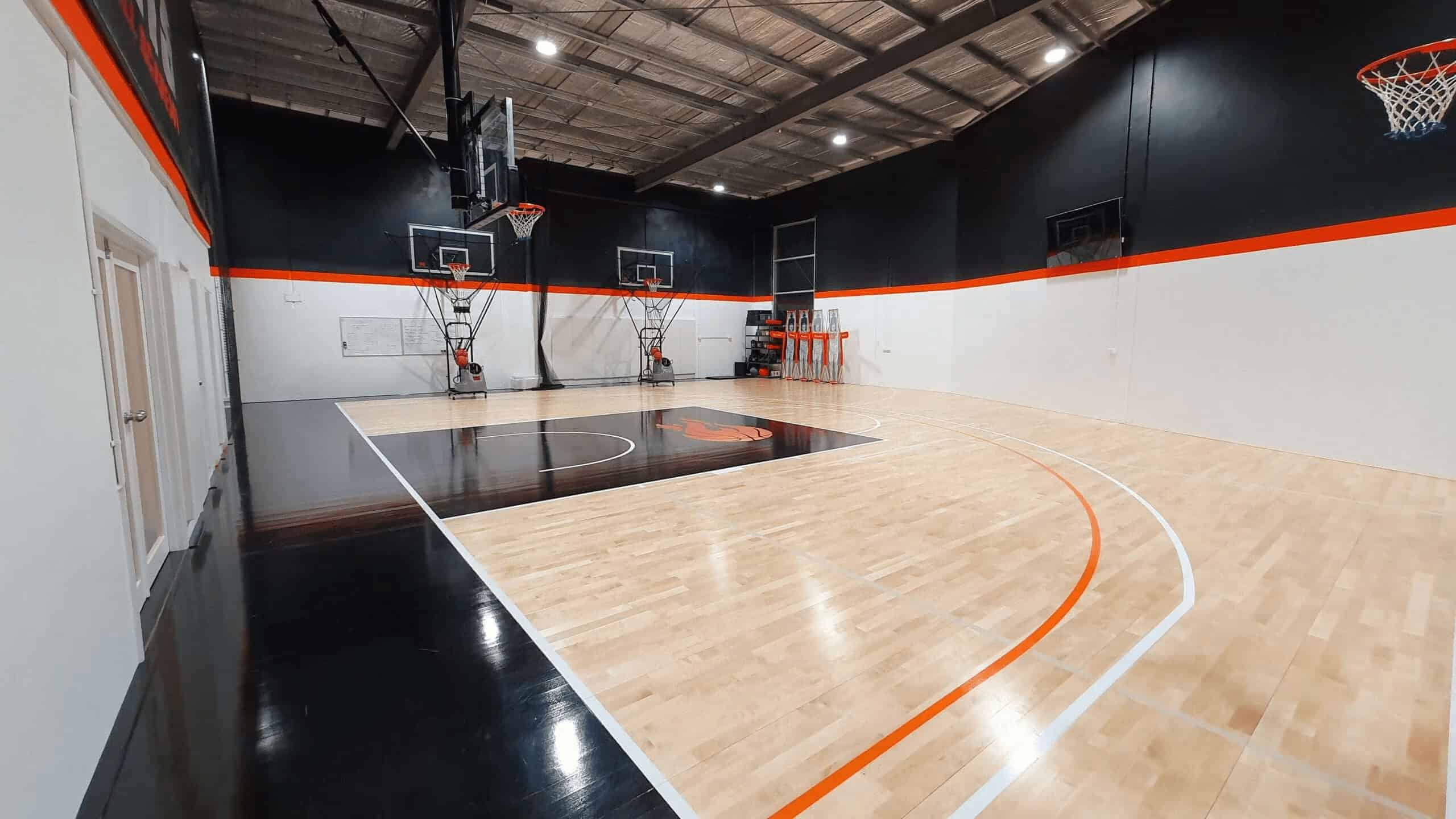 Modern indoor basketball court for No Limits Basketball training and community programs in Australia.