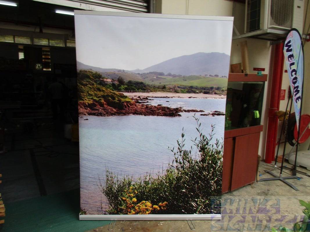1.5 x 2m pull up banner-river