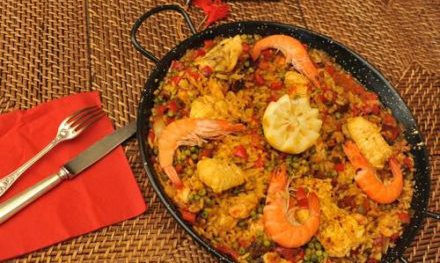 Paëlla de poissons blancs