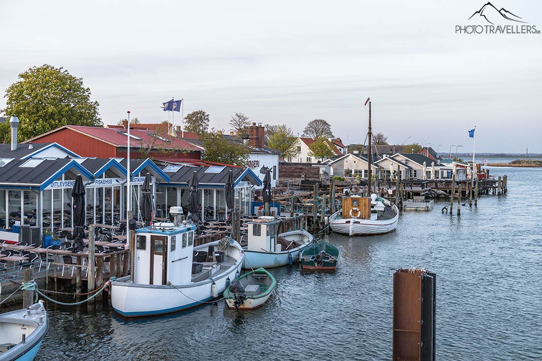 Kleine Boote im Hafen von Karrebæksminde