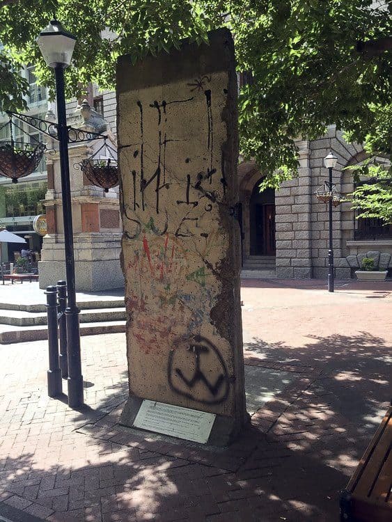fragment muru berlińskiego w Kapsztadzie