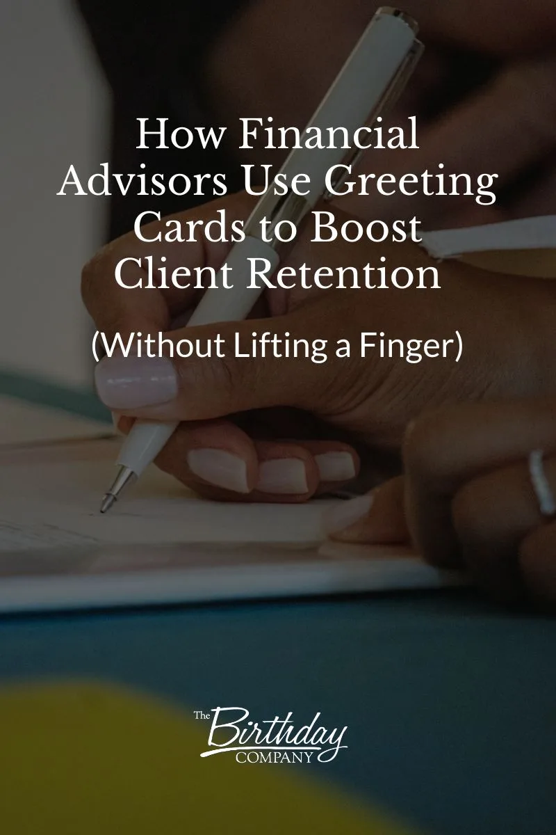 Client retention mailing service the Financial Advisors easy life