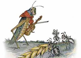 the-ants-and-the-grasshopper 140 Fabule de Esop în Engleza