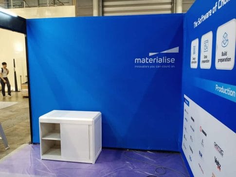 Exhibition booth panel using Fabric with Velcro