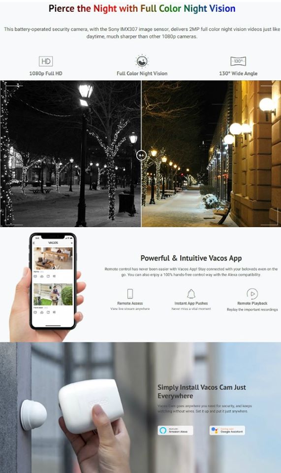 Enter to Win a Vacos Wireless Security Camera 3 vacos app for giveaway