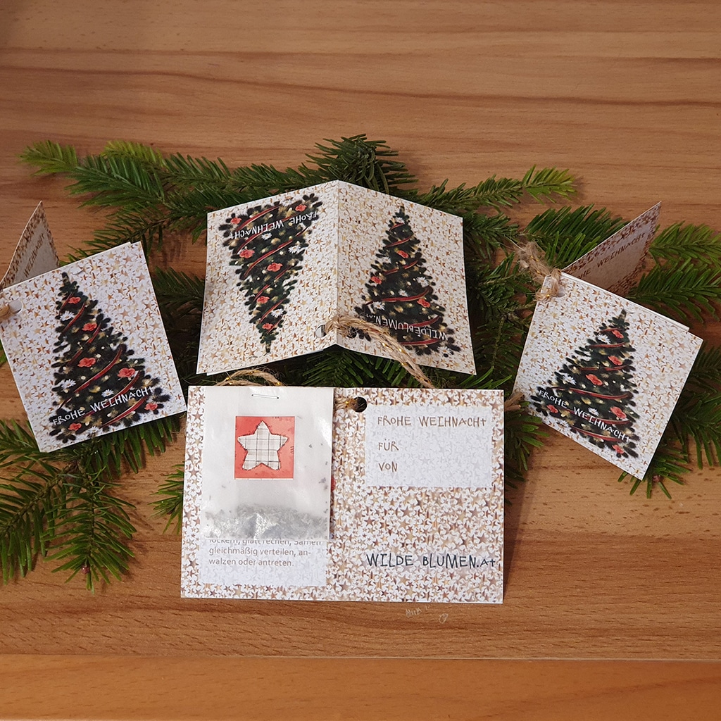 Blumensamen-Geschenkanhänger 5er-Set