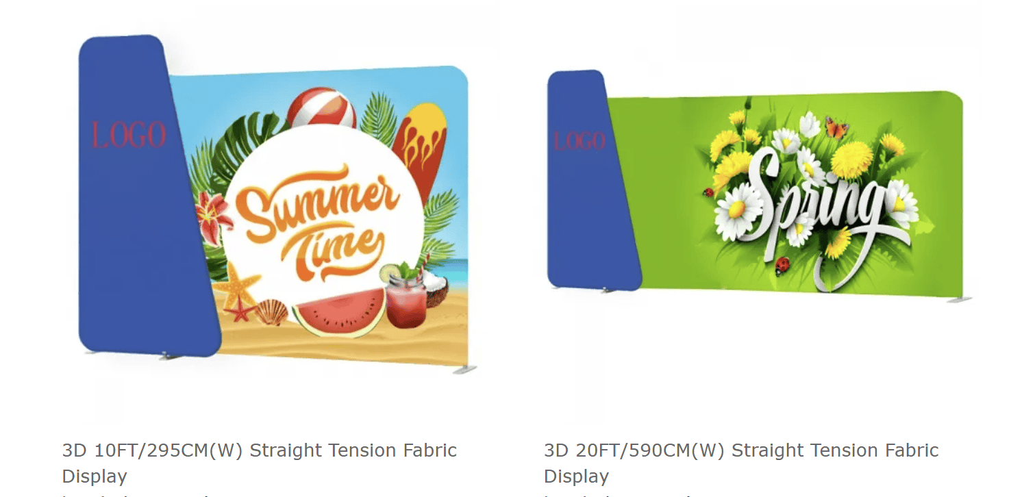 Tension Fabric Backdrop in 3D (1) Tension Fabric Backdrop in 3D