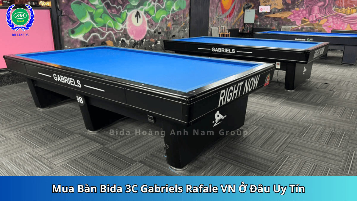 Mua Bàn Bida 3C Gabriels Rafale VN Ở Đâu Uy Tín | Bida Hoàng Anh Nam Group