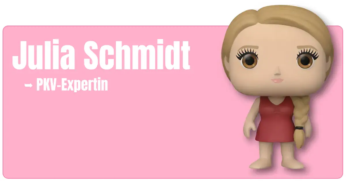 Julia Schmidt - PKV-Expertin von fairbeamtet.de - Dargestellt als Maskottchen - Beitragsbild des Beraterprofils.