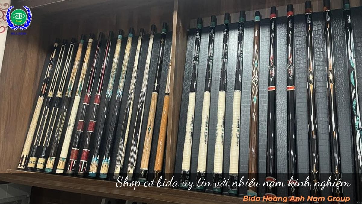 Shop cơ bida uy tín với nhiều năm kinh nghiệm