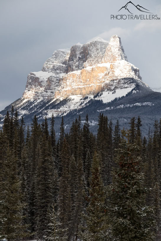 Blick auf den Castle Mountain