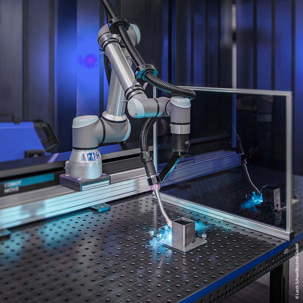 LORCH Welding Cobot im Einsatz bei MEILLER für die Fertigung von Schweißbaugruppen