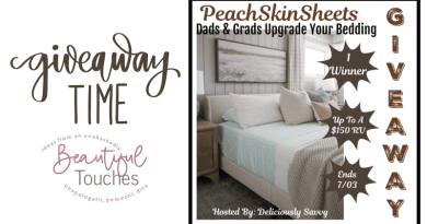 PeachSkinSheets Dads & Grads Upgrade Your Bedding Giveaway