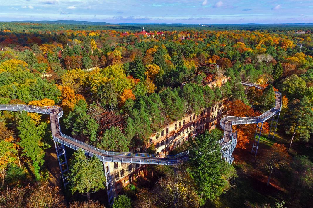 Der Baumkronenpfad Beelitz-Heilstätten Baum&Zeit aus der Luft