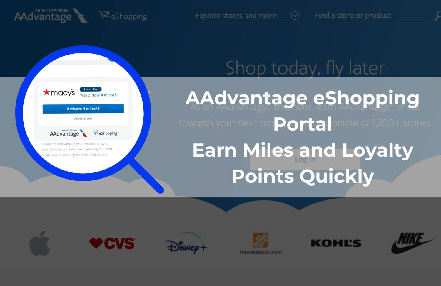 AAdvantage eShopping Portal: Earn Miles and Loyalty Points Quickly 10 AAdvantage eShopping Portal Earn Miles and Loyalty Points Quickly 1