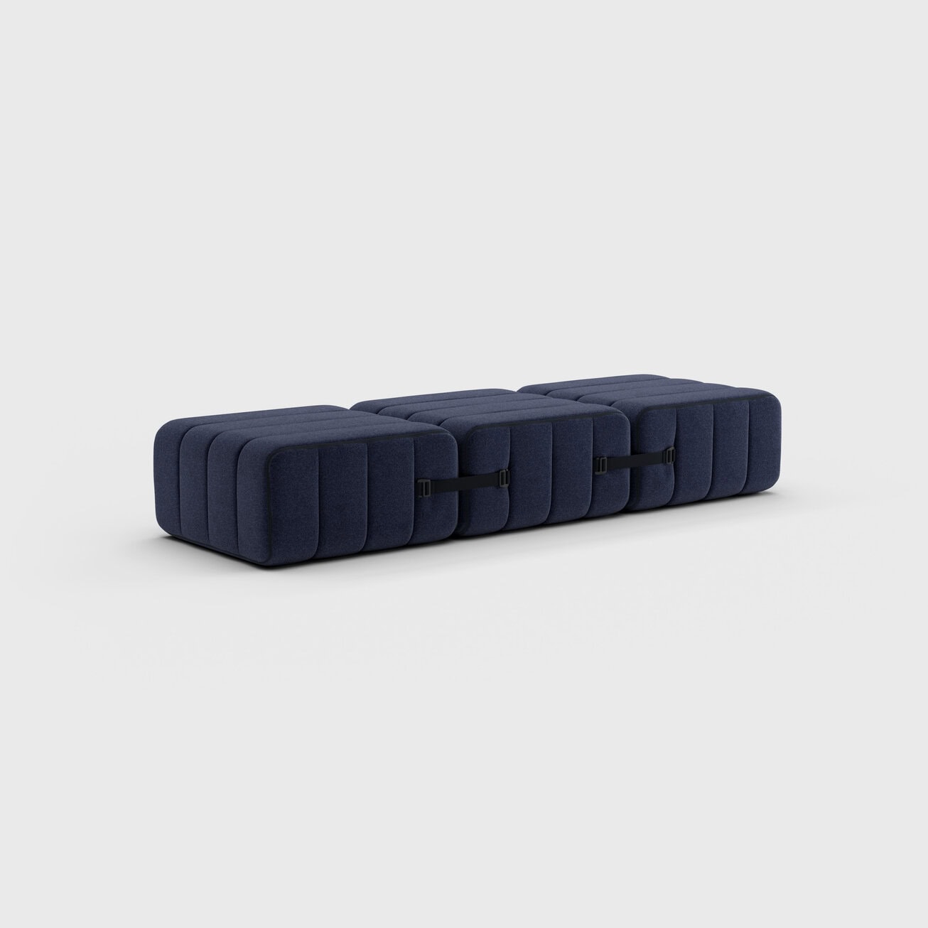 Modulares Einsitzer Sofa / Liege im Stoff Dama –  3 Sofa-Module