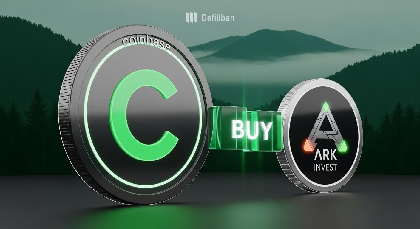 ARK's $6.9M Coinbase buy: Analysis of 41,453-share flows and Mizuho cut